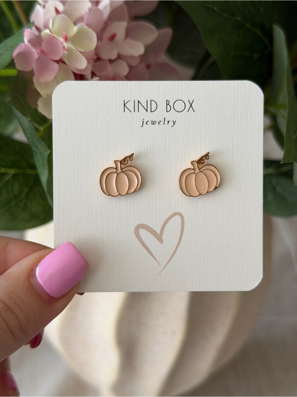 Pumpkin Stud Earrings